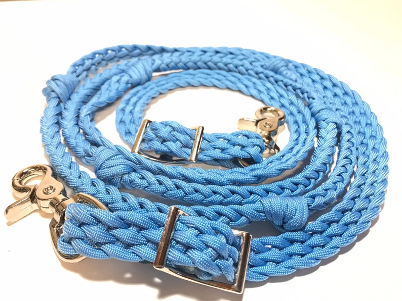 Light Blue Reins Light Blue Barrel Reins Horse Tack Etsy