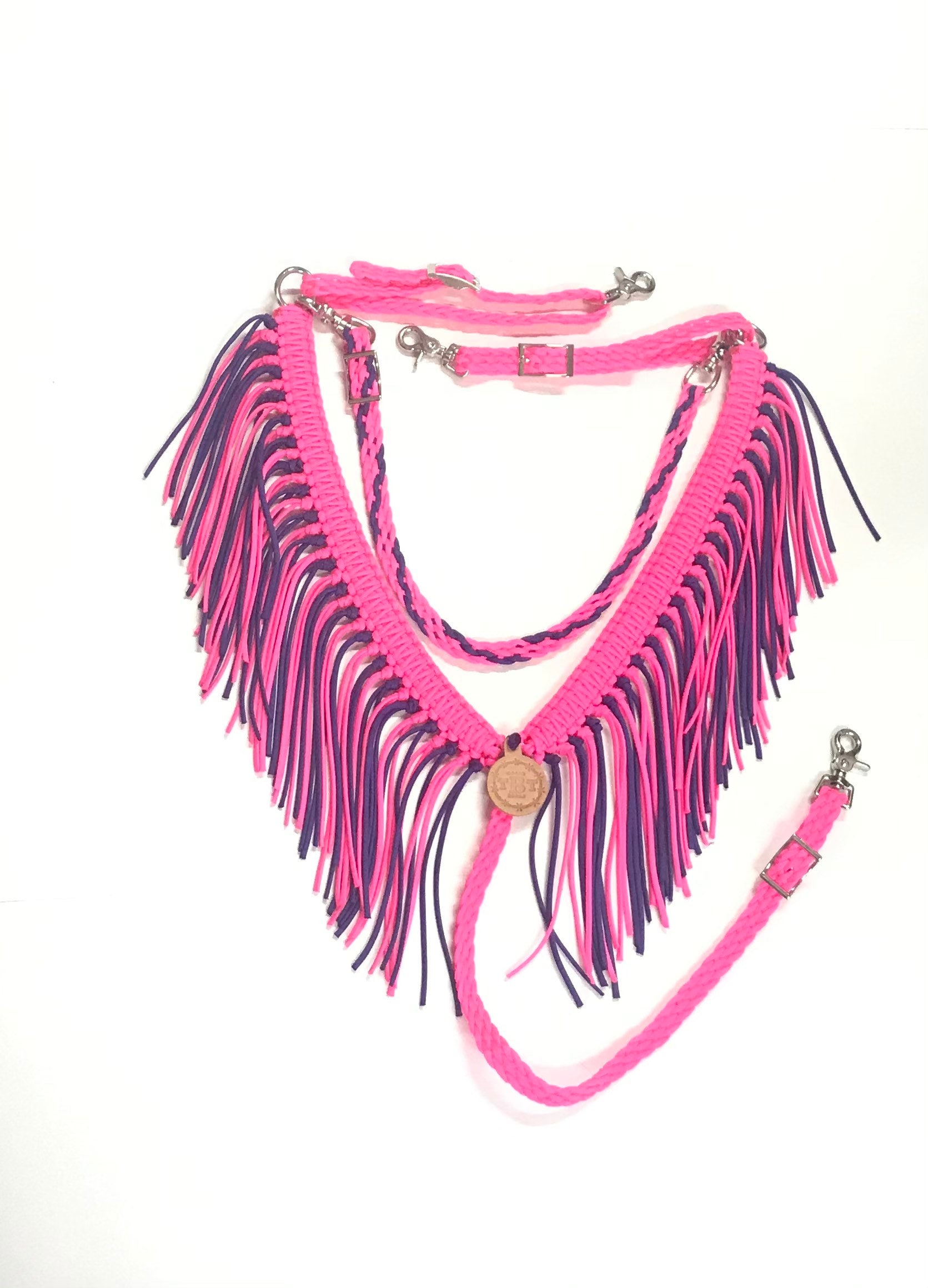 Fringe breast collar custom horse tack Paracord breast Etsy