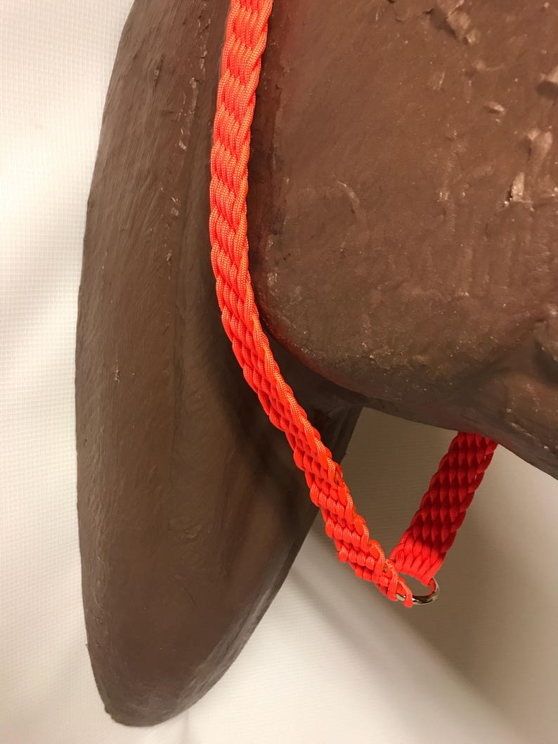 Orange War Tie Down Custom Horse Tack Paracord Etsy