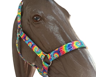 Tye die print horse halter