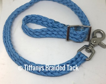 Attache De Bride Sans Mors Design & Equine - Bleu - Taille Unique - Convertible
