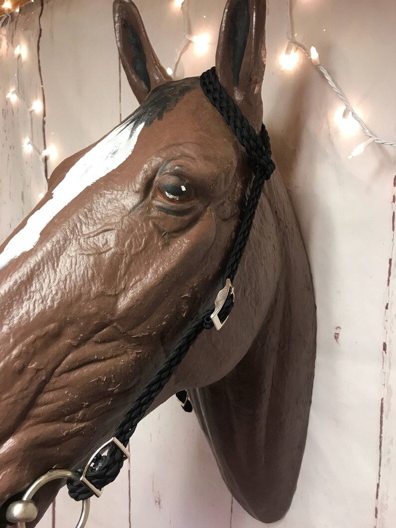 One Ear Bridle One Ear Headstall Paracord Horse Tack Etsy