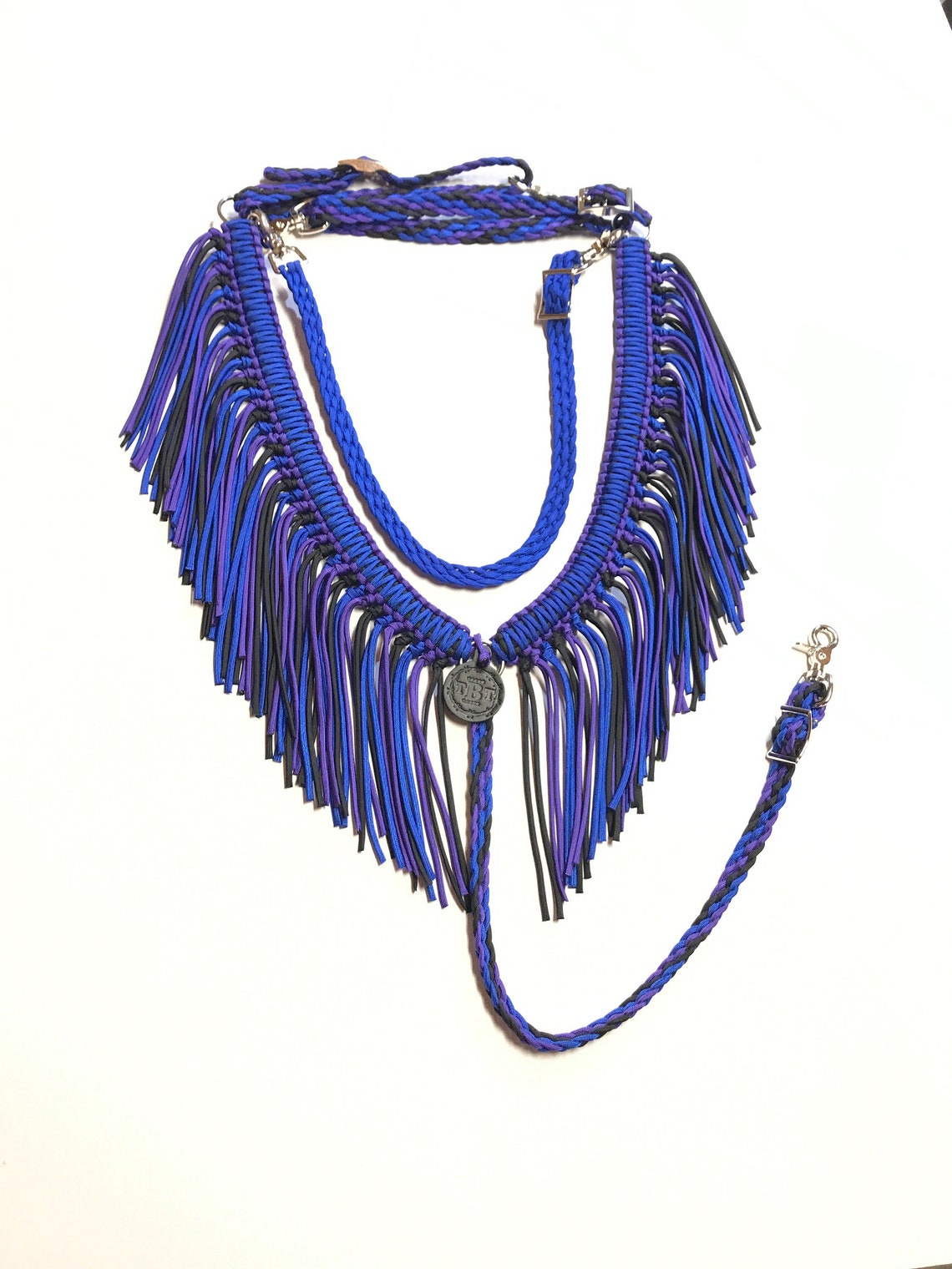 Fringe Breast Collar Custom Horse Tack Breast Collar Fringe Etsy