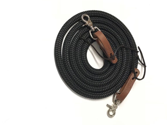 Riendas de cuerda negra, rienda de cuerda de yate -  España