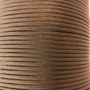 Walnut brown paracord, paracord, 550 paracord, nylon paracord, commercial grade paracord, cord, nylon, brown paracor, parachute cord