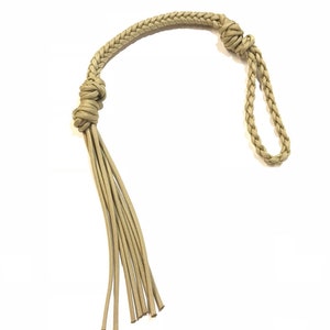 paracord quirt, antique gold horse whip