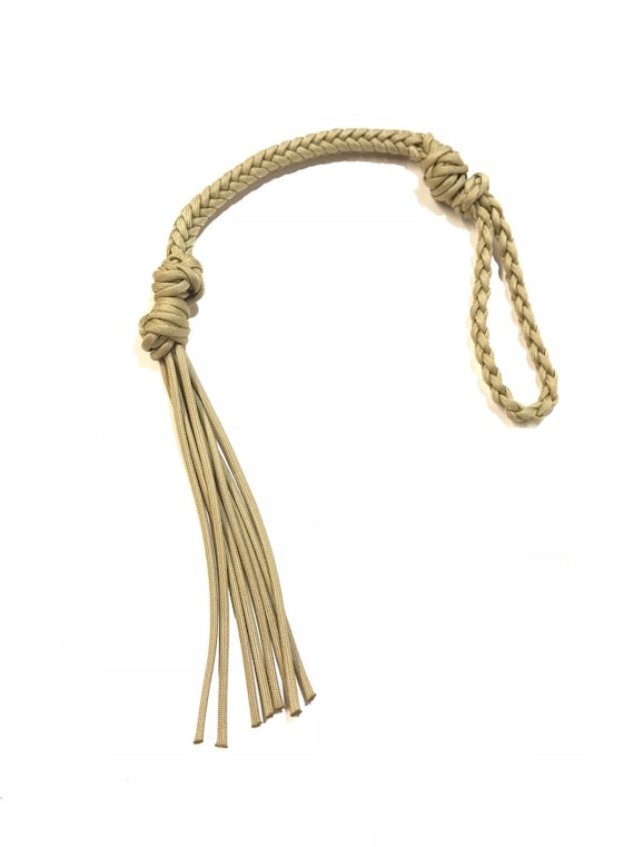Paracord Quirt, Antique Gold Horse Whip -  Canada