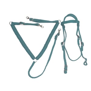 horse tack set with bridle and breast collar, custom tack set you choose the color