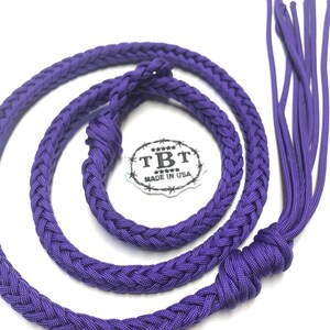 Cravache Barrel Racing Over And Under - Caribbean Blue - Tiffanys Braided Tack - Neuve