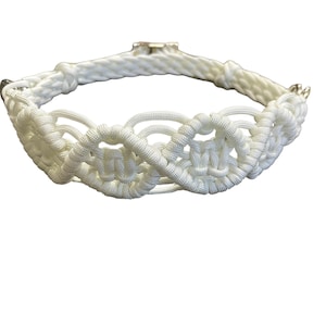 Baroque fancy Side pull hackamore attachment braided noseband , Bitless horse tack to use with your own bridle