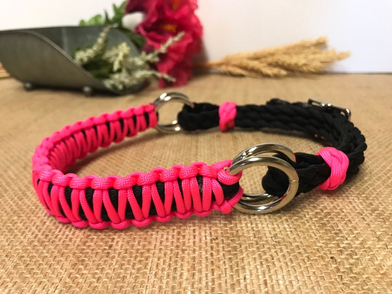 Side Pull Hackamore Hot Pink and Black Mini to Draft Size Etsy