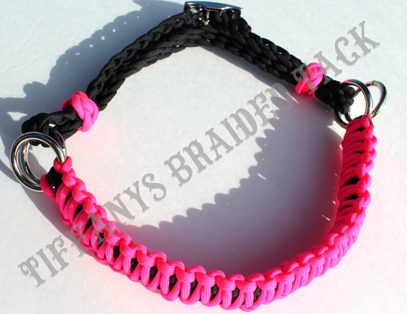 Side Pull Hackamore Hot Pink and Black Mini to Draft Size Etsy