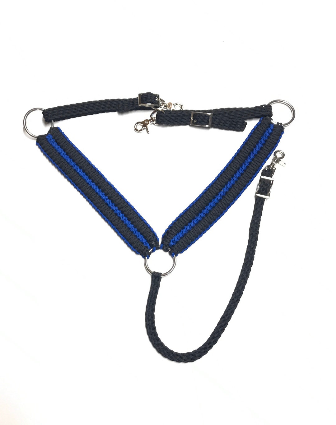 Wide Breast Collar, Breast Collar, Blue Line Breast Collar, Horse Tack