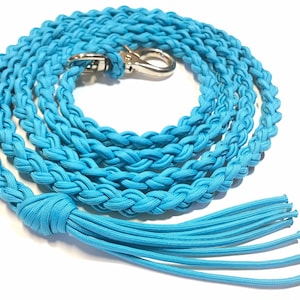 Braided lead rope, paracord lead rope, braided lead rope,  8&#39; custom colors
