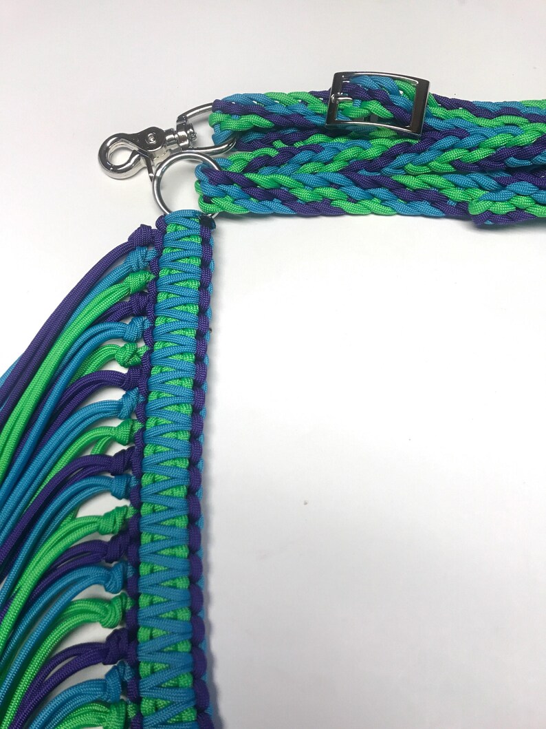 Fringe Breast Collar Custom Horse Tack Purple Breast Collar Etsy