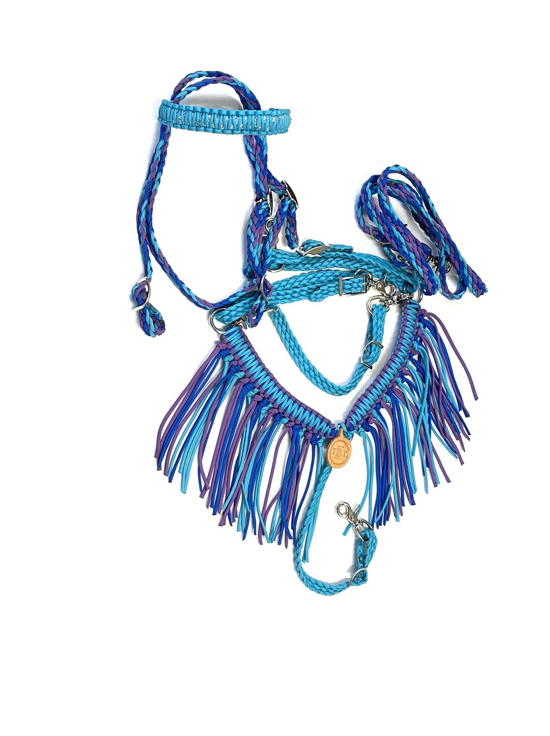 Pony Tack Set Fringe Breast Collar Reins and Sequined Headstall in ...