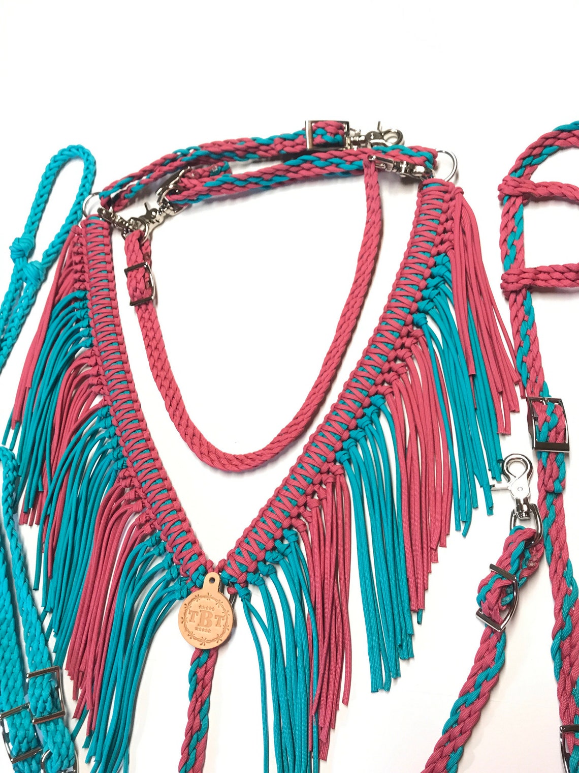 Paracord Fringe Tack Set Fringe Breast Collar Paracord Horse Etsy