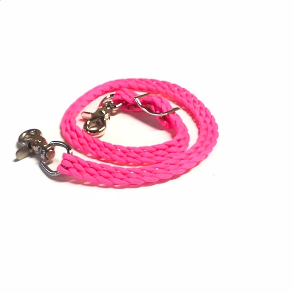 pink wither strap, hot pink strap, wither strap, bucket hanger, paracord wither strap, Wither Strap Hot Pink