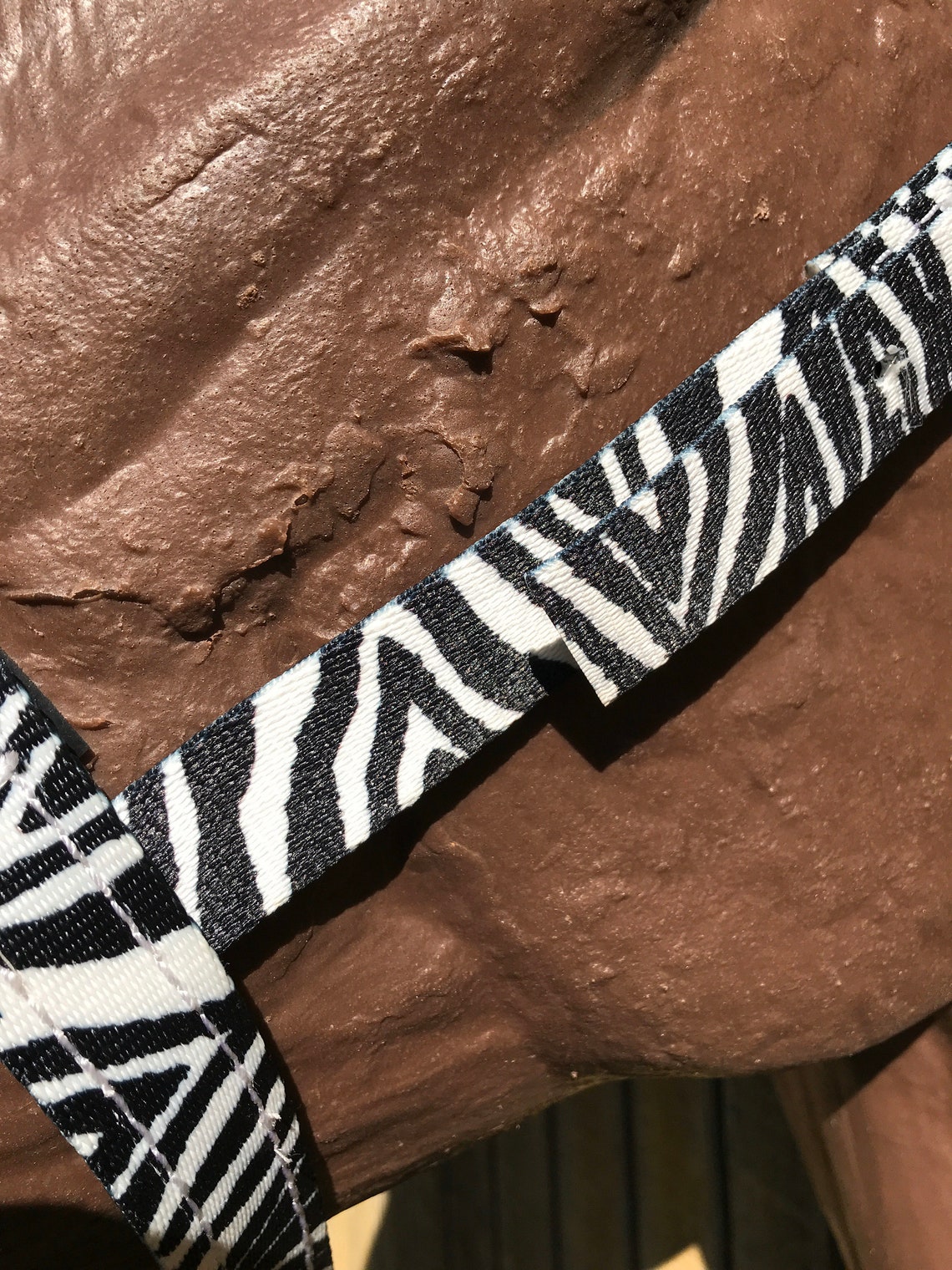 Zebra horse tack tie down noseband for barrel racing nylon Etsy