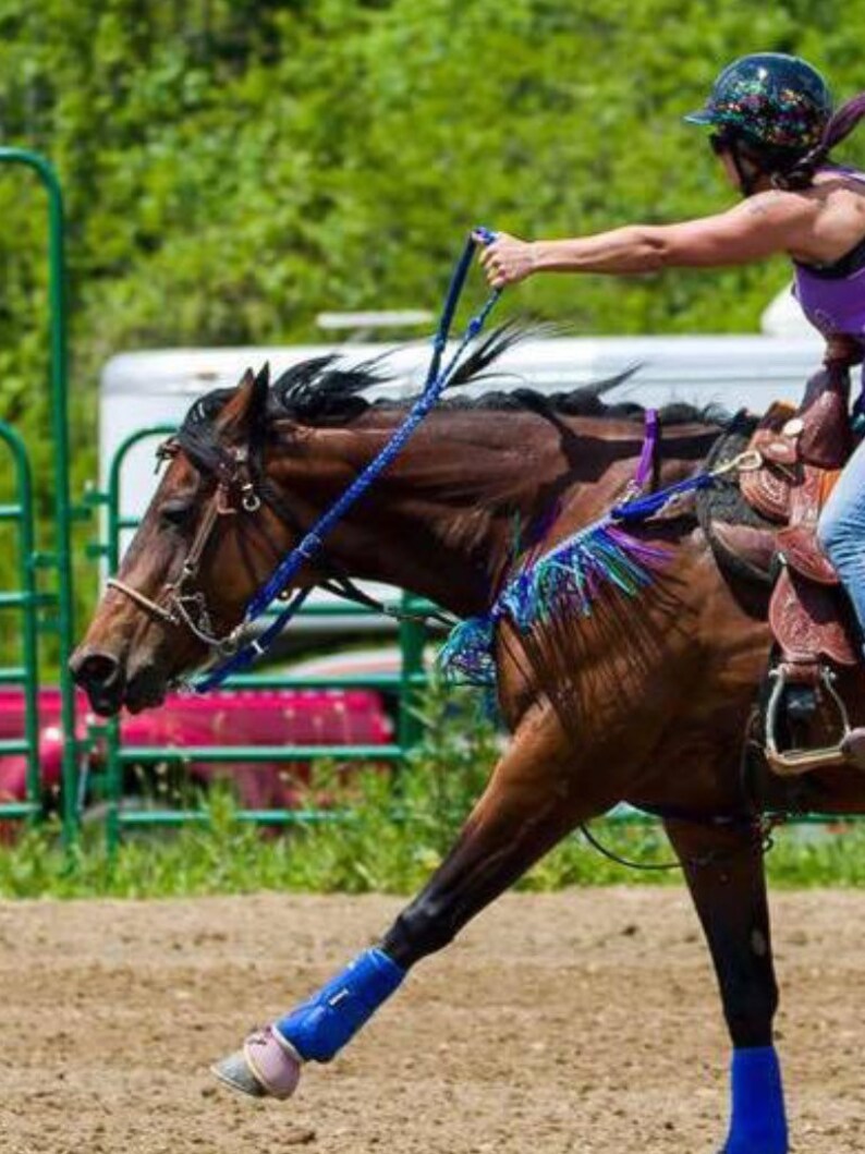 Orange War Tie Down Custom Horse Tack Paracord Etsy