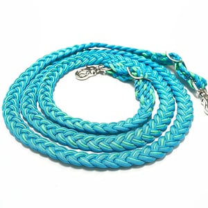 Braided Paracord Roping reins or add grip knots for barrel reins