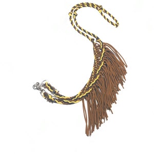Paracord Fringe reins, horse tack, barrel reins, reins, fringe barrel reins, sunflower Fringe Reins, Sunflower Horse Tack