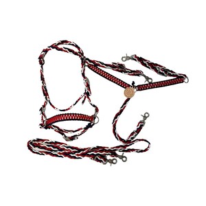 pony tack set red white and blue