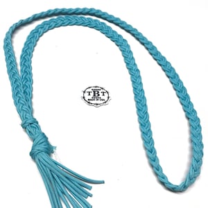 Rope Halter Lead Light Blue/turquoise