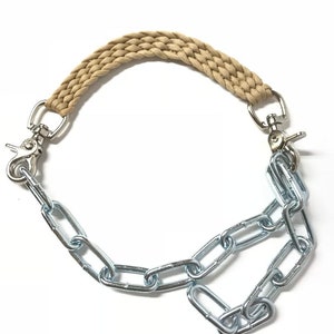 Goat collar, goat show  collar, show goat collar, chain goat collar, goat, collar, desert sand goat collar