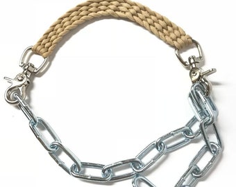 Goat collar, goat show  collar, show goat collar, chain goat collar, goat, collar, desert sand goat collar