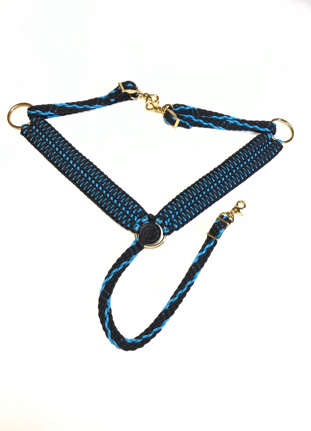 Wide Breast Collar, Breast Collar, Turquoise Breast Collar, Horse Tack