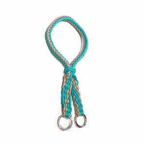 Indian War bridle green turquoise and tan