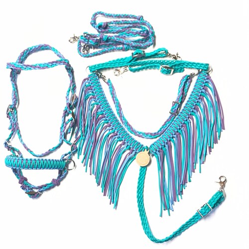 Horse Tack Set With Bitless Bridle....small Pony Cob Horse Etsy