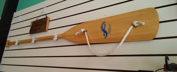 Nautical Beach Decor Boat Oar With Anchor Coat Hooks And A Etsy