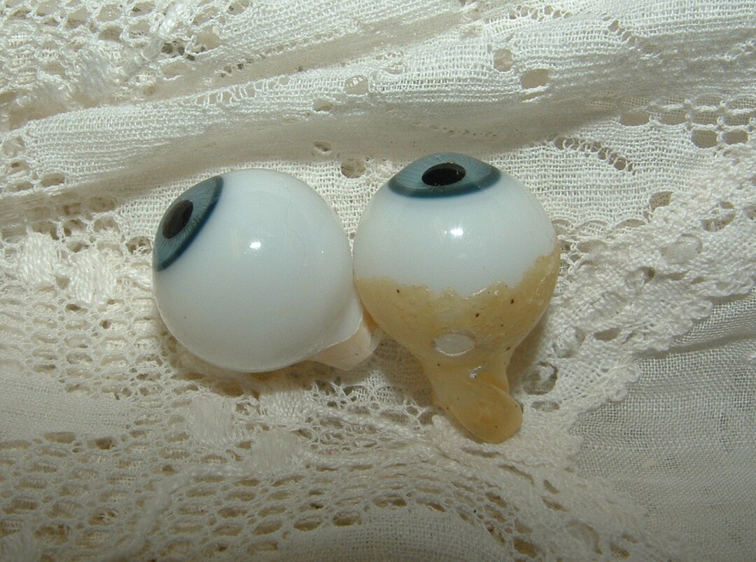 GERMAN Pre WW1 Antique Glass Doll Eyes BLUE Size 15mm Etsy