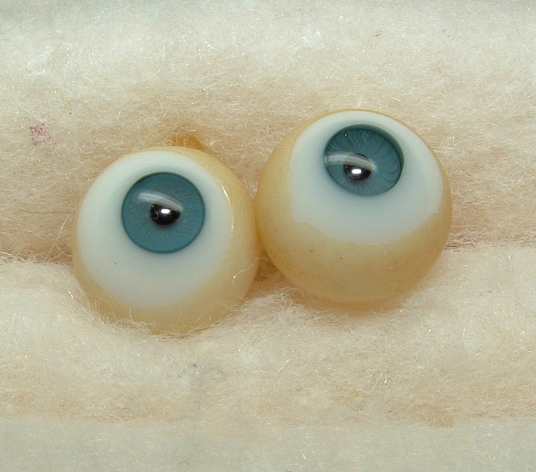 GERMAN Pre WW1 Antique Glass Doll Eyes BLUE Size 12mm Etsy