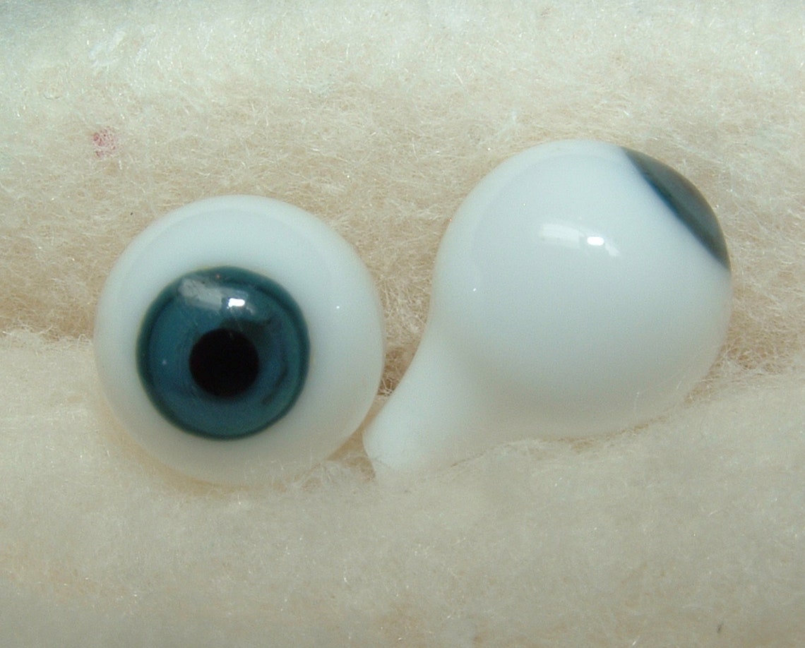GERMAN Pre WW1 Antique Glass Doll Eyes BLUE Size 14mm Etsy