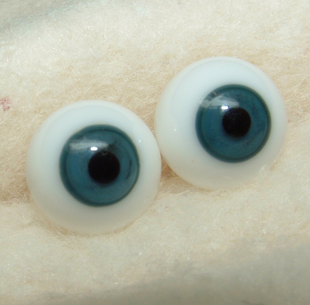 GERMAN Pre WW1 Antique Glass Doll Eyes BLUE Size 14mm Etsy