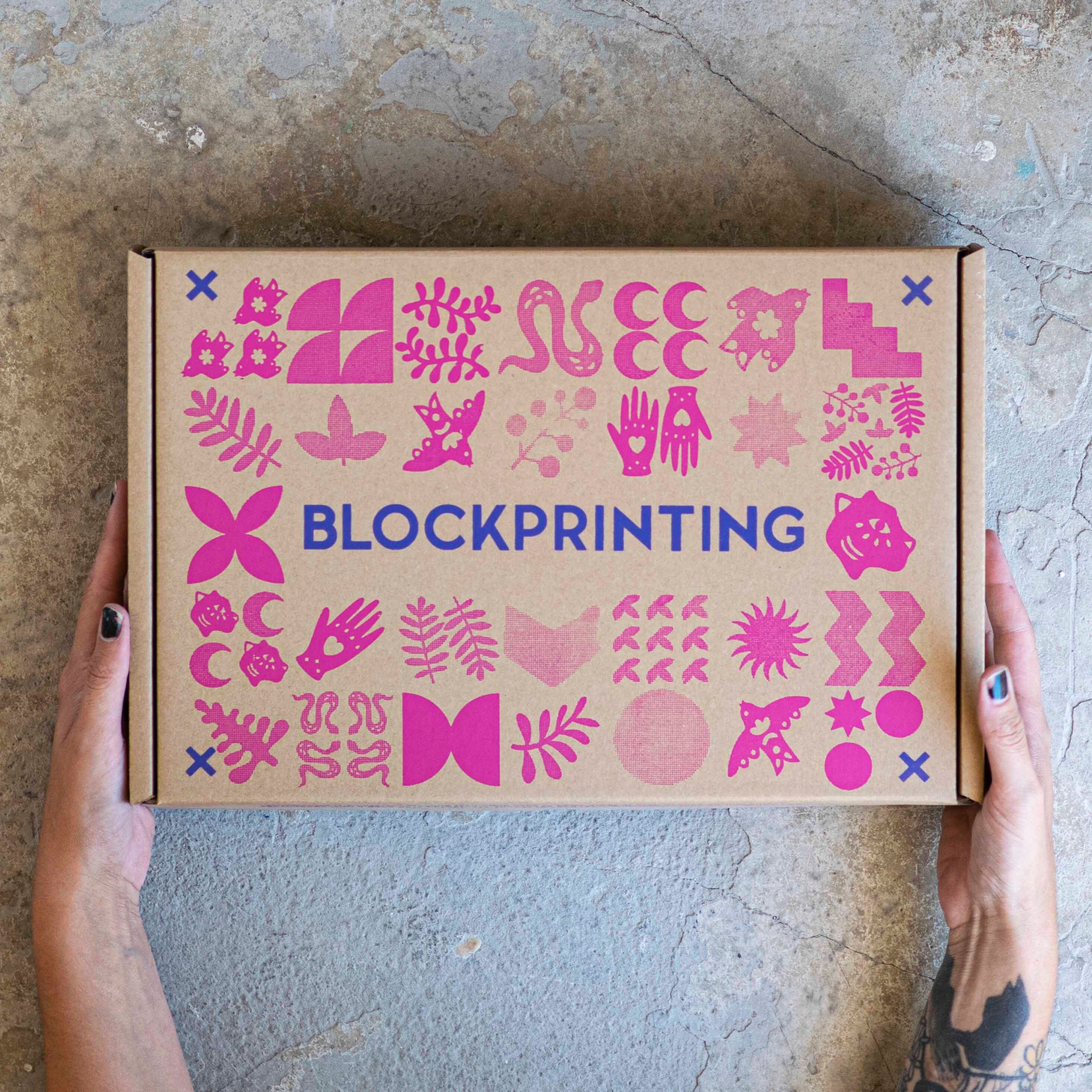 Magnolia Wood Block Printing Kit / Printmaking Kit/ Woodblock Print / DIY  Kit/ Print Kit/ Block Printing/ Craft Kit/ Adult Art Kit 