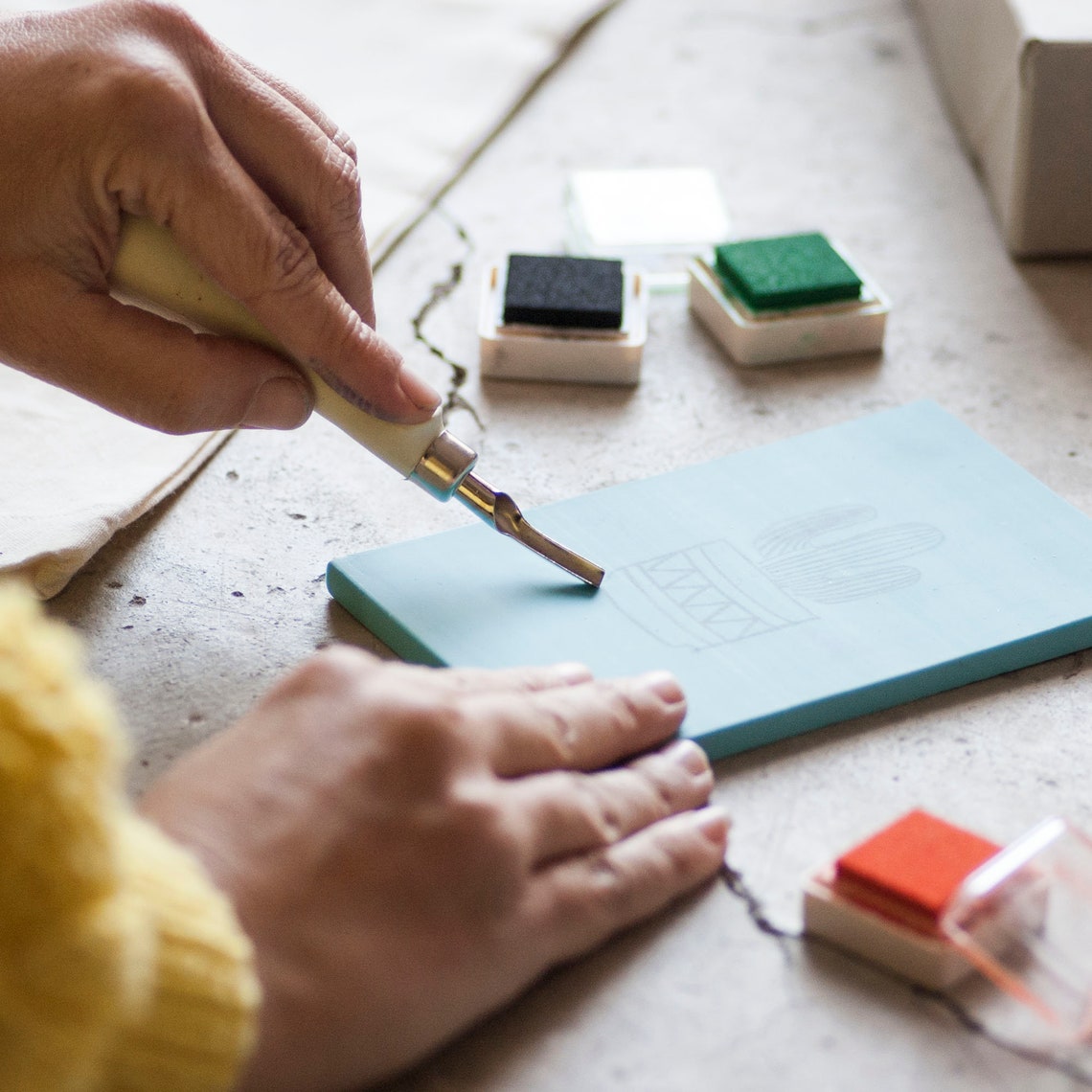 Premium Stamp Carving Kit Etsy