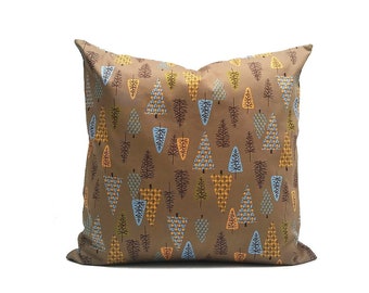 Pine tree cushion | Etsy Gold Brown Ombre Throw pillow case 1818