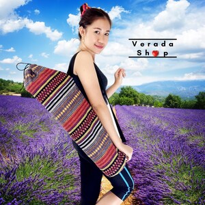 Handmade Yoga Mat Bag,Yoga Bag,Sports Bags,Tote Yoga Sling bag,Pilates Bag,Pilates Mat Bag,Woven Yoga Bag,Women bag,Woven Cotton bag (WF46)