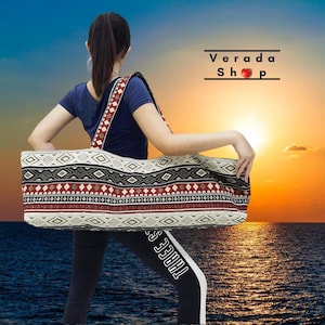 Handmade Yoga Mat Bag,Sports Bags,Woven Cotton Yoga Bag,Tote Yoga Sling bag,Pilates Bag,Pilates Mat Bag,Canvas Bag,Women yoga bag (YB193)