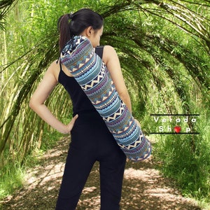 Handmade Yoga Mat Bag,Yoga Bag,Sports Bags,Tote Yoga Sling bag,Pilates Bag,Pilates Mat Bag,Woven Yoga Bag,Women bag,Woven Cotton bag (WF75)