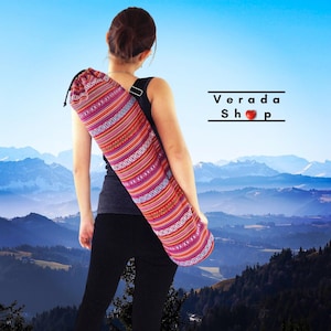 Handmade Yoga Mat Bag,Yoga Bag,Sports Bags,Tote Yoga Sling bag,Pilates Bag,Pilates Mat Bag,Woven Yoga Bag,Women bag,Woven Cotton bag (FF7)