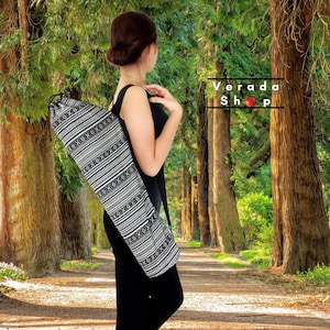 Handmade Yoga Mat Bag,Yoga Bag,Sports Bags,Tote Yoga,Sling bag,Pilates Bag,Pilates Mat Bag,Woven Yoga Bag,Women bag,Woven Cotton bag (FF1)
