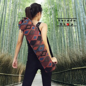 Handmade Yoga Mat Bag,Yoga Bag,Sports Bags,Tote Yoga Sling bag,Pilates Bag,Pilates Mat Bag,Woven Yoga Bag,Women bag,Woven Cotton bag (WF72)