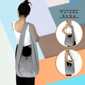 Handbags,Canvas Bag,Cotton bag Shoulder bag,Sling bag,Hobo bag,Boho bag,Messenger bag,Tote bag,Crossbody bag Purse  Light Gray