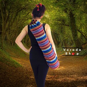 Handmade Yoga Mat Bag,Yoga Bag,Sports Bags,Tote Yoga Sling bag,Pilates Bag,Pilates Mat Bag,Woven Yoga Bag,Women bag,Woven Cotton bag (WF13)