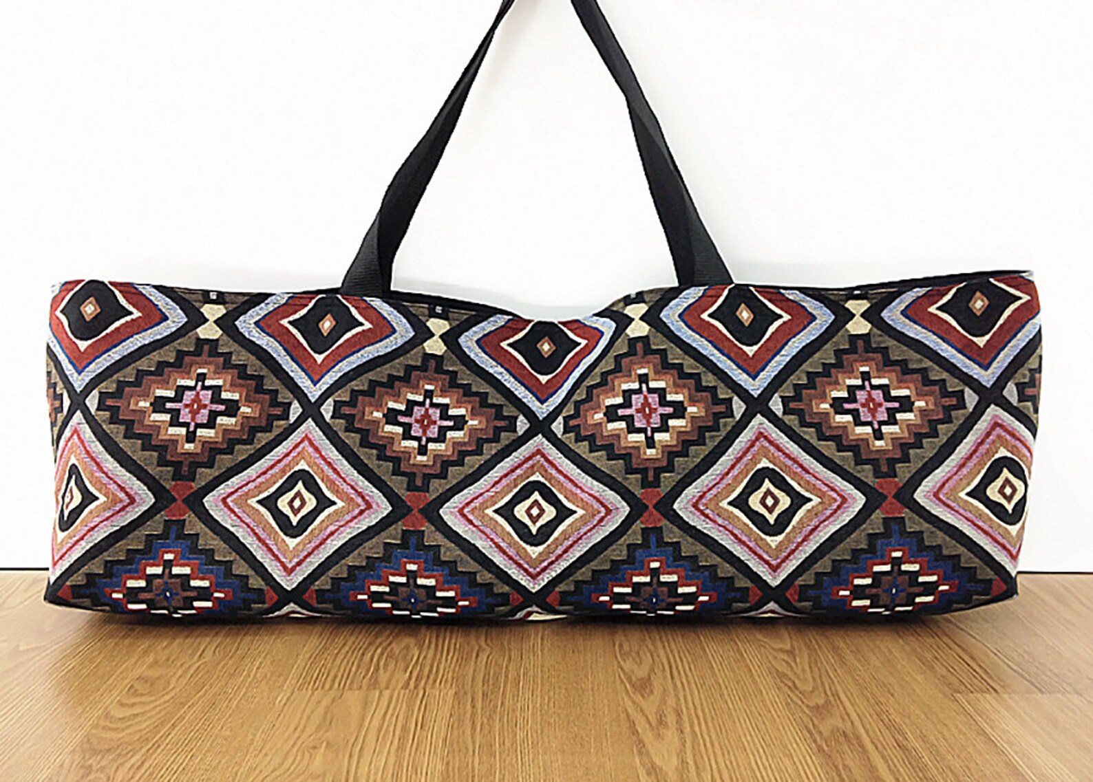 Handmade Yoga Mat Bag Sports Bags Woven Cotton Yoga Bag Tote Etsy